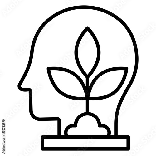 Growth Mindset Vector Icon