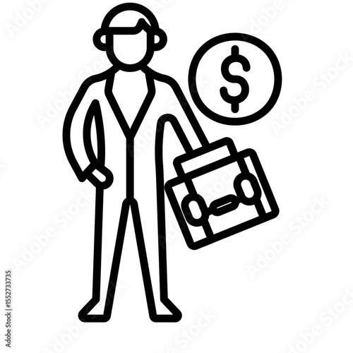 Loan Broker Vector Icon