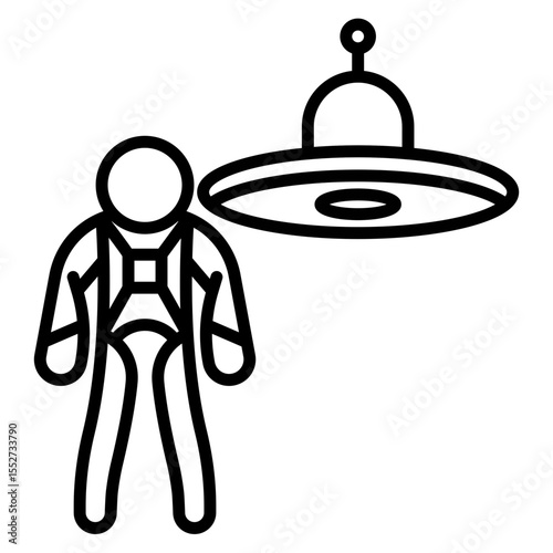 Intergalactic Explorer Vector Icon