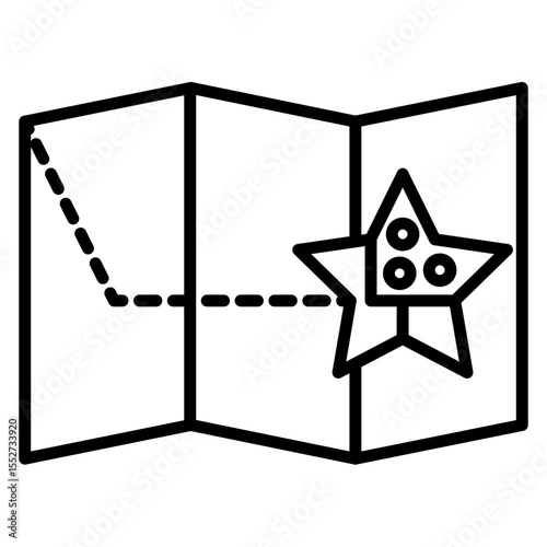 Starfield Map Vector Icon