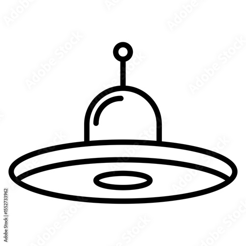 Alien Shipwreck Vector Icon