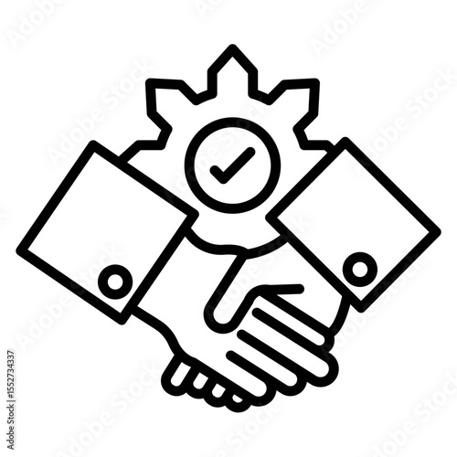 Cooperation Vector Icon