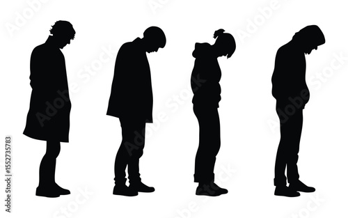 Depressed People Silhouette