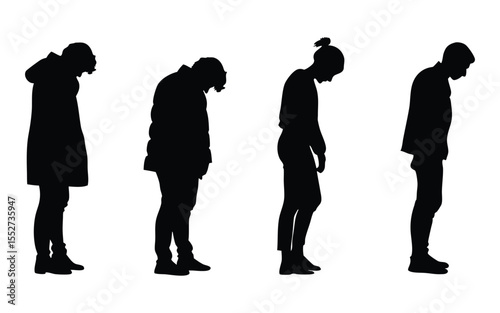 Depressed People Silhouette
