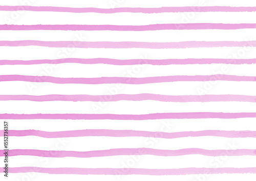 手書きの水彩ラインベクターイラスト（ピンク）