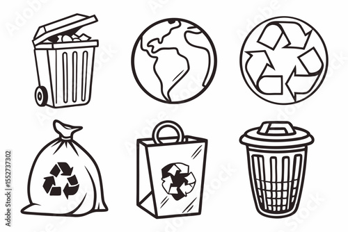 vector trash can icon