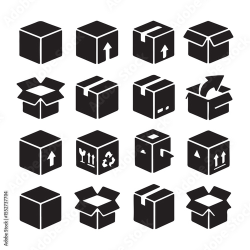 Packaging and Shipping Box Icons