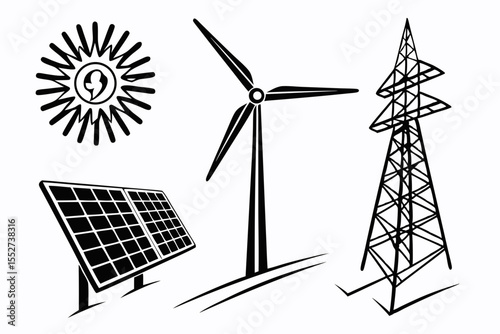 wind turbines farm