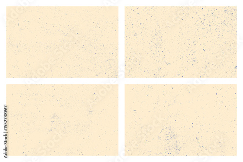 Four light tan panels showcase a vintage-inspired texture with subtle light blue specks, creating a softly distressed, aged aesthetic that is pleasing to the eye.