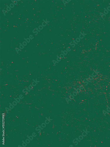 A textured background presents a dark green surface mottled with orange specks. Fine crack lines add depth, creating a vintage or distressed effect on the overall canvas.