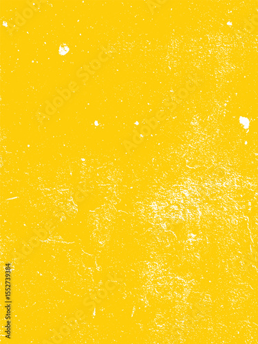 A bright yellow abstract background features a textured pattern. The yellow surface is accented by grainy, organic specks and swirls of white, creating visual interest. 