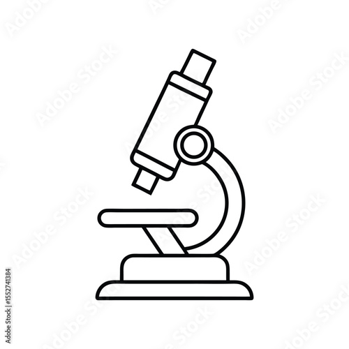microscope line art