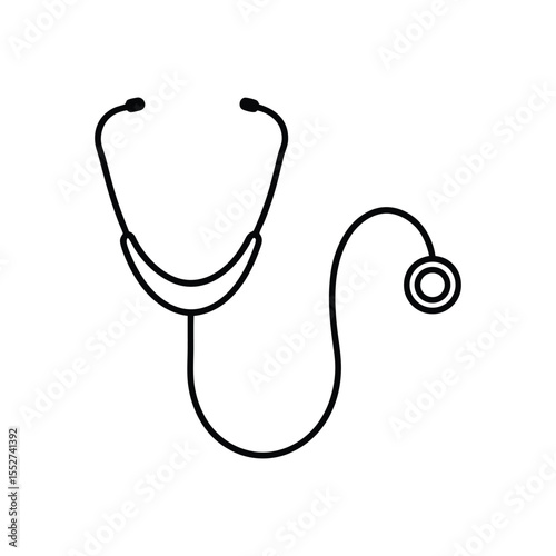 stethoscope line art
