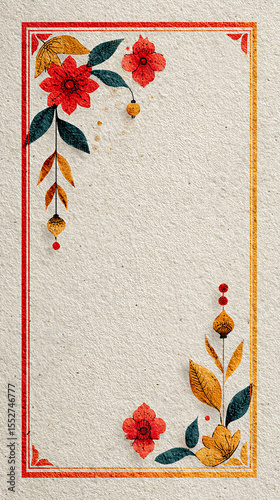 Elegant  invitation templates with traditional borders and blank space for custom text — perfect for Upanayanam, weddings, poojas, and other cultural events.