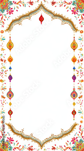 Elegant  invitation templates with traditional borders and blank space for custom text — perfect for Upanayanam, weddings, poojas, and other cultural events.