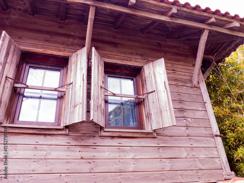 Details from old wooden house in Sozopol