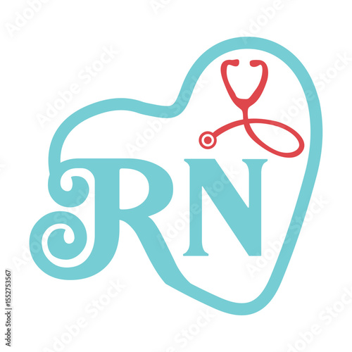 rn, nurse svg design.