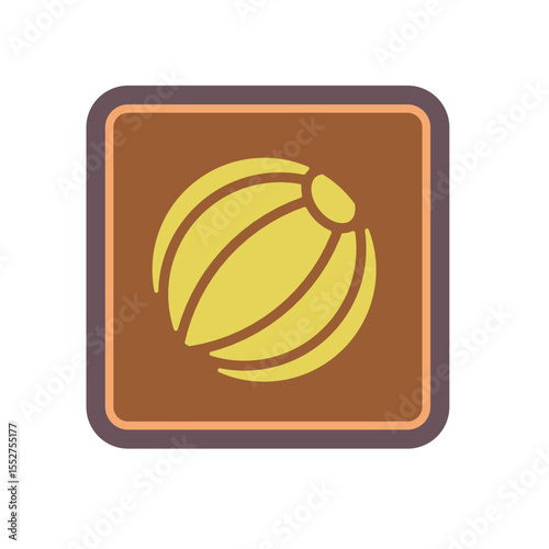 beach ball elegant icon