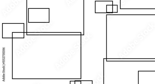 Abstract illustration featuring a bold black lines on a clean white background. The lines should have artistic variations such as rough edges, sketch-like textures.