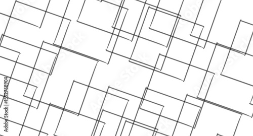 Abstract illustration featuring a bold black lines on a clean white background. The lines should have artistic variations such as rough edges, sketch-like textures.