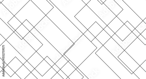 Abstract illustration featuring a bold black lines on a clean white background. The lines should have artistic variations such as rough edges, sketch-like textures.