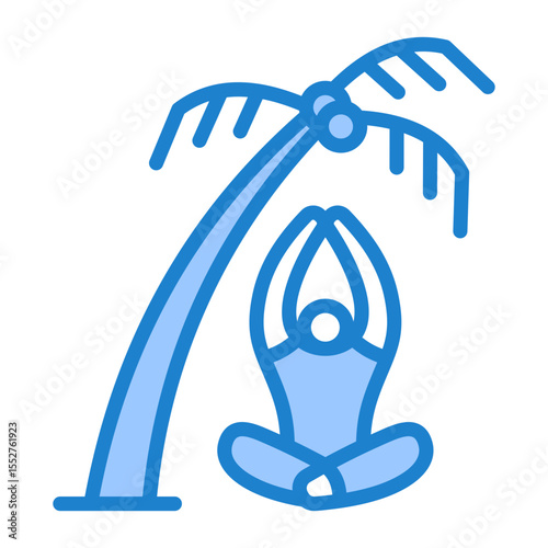 Outdoor Yoga Icon
