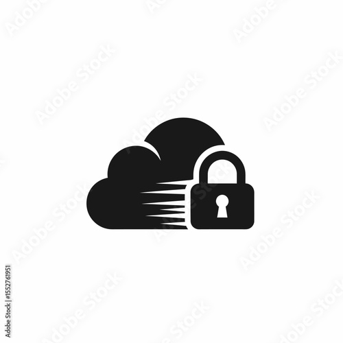 Secure Cloud Data Protection and Cybersecurity Concept