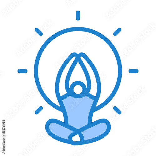 Sunset Yoga Icon