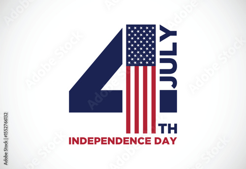 Happy Independence Day, the 4th of July national holiday. vector illustration Free Vector and Free SVG