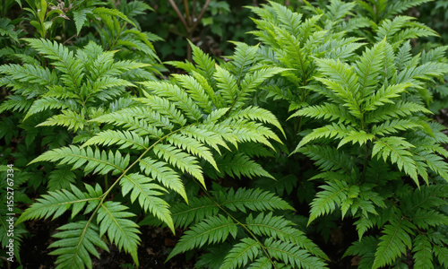 Ferns (Various genera) Known for their graceful, feathery foliage, ferns are perfect for shady areas and can be used