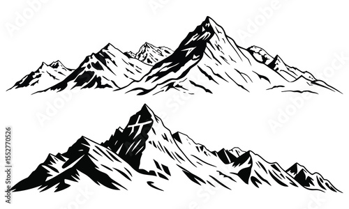 mountain landscape vector