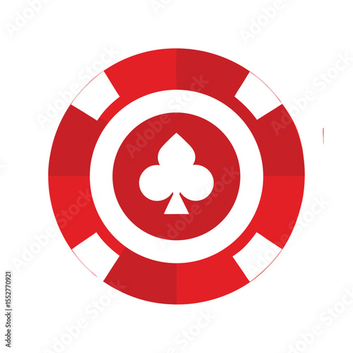 Classic Casino Chip Collection Vector Illustration