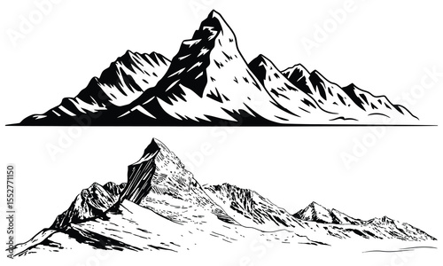 mountain landscape vector