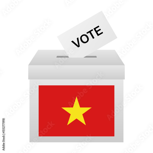 Election in Vietnam. Election Concept. Vector Illustration.