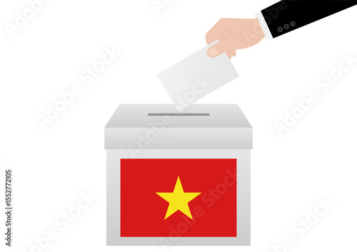 Election in Vietnam. Election Concept. Vector Illustration.