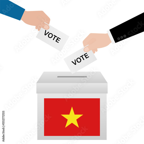 Election in Vietnam. Election Concept. Vector Illustration.