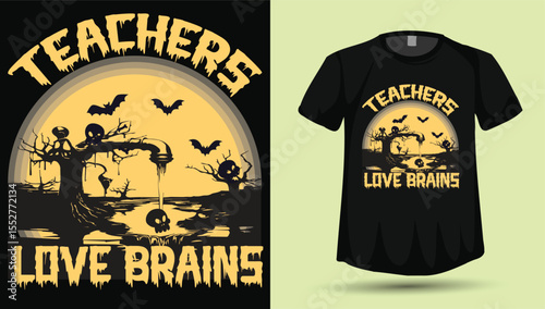 Halloween tshirt design graphic & vector