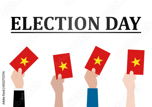 Election in Vietnam. Election Concept. Vector Illustration.
