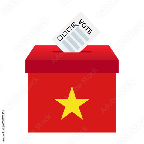 Election in Vietnam. Election Concept. Vector Illustration.