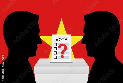 Election in Vietnam. Election Concept. Vector Illustration.