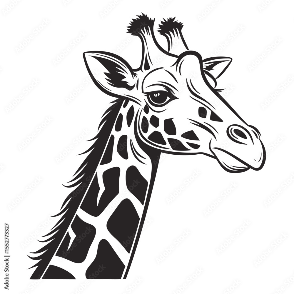 Naklejka premium giraffe vector illustration