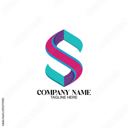 Elegant "S" Logo: A vibrant and modern logo design, featuring the letter "S" in a stylish, eye-catching format.
