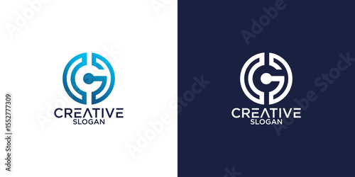 letter g abstract logo vector design