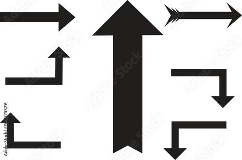 set of black arrows