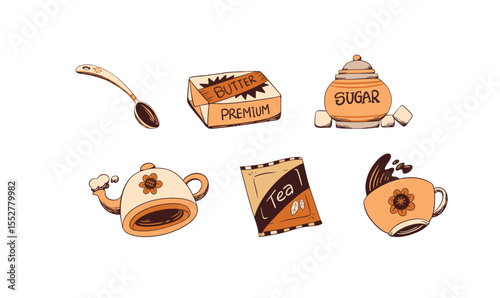 Hand Drawn Coffee Break Graphics