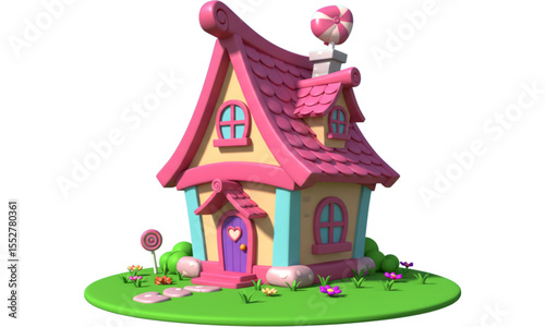 house with flowers