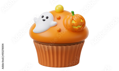 halloween pumpkin cupcake