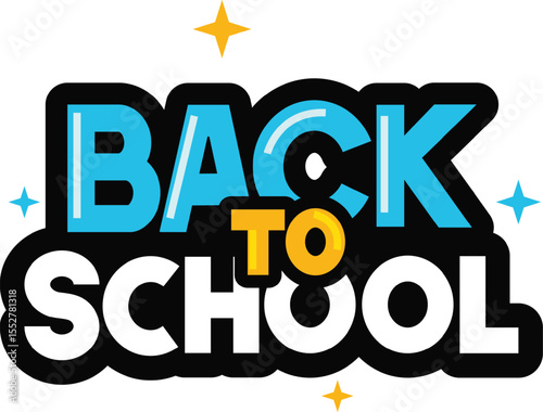 Back to school on white background. 