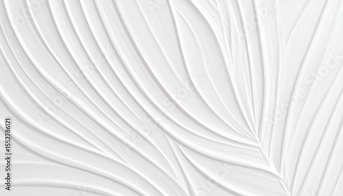 White texture pattern: Refined linear texture with leaf shape pattern, creating depth and interest to provide background.