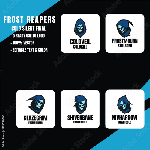 Grim Reaper Mascot Logo Bundle